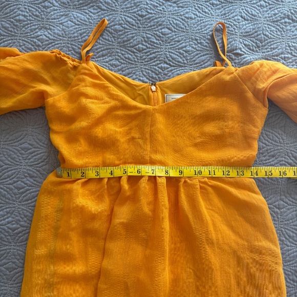 Anthropologie, Moulinette Soeurs Yellow Cold Shoulder Dress, XS - Picture 15 of 15